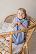 Deluxe Blue Knit Blanket